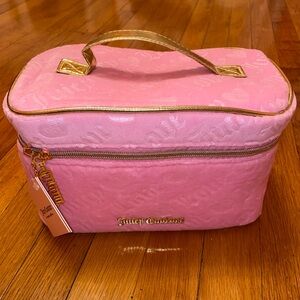 Juicy Couture Hot Pink Vintage Cosmetic Toiletry Bag